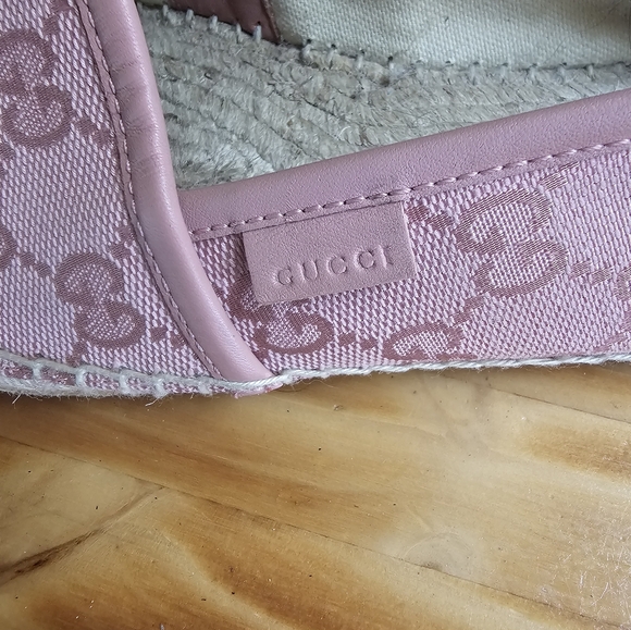 GUCCI pink espadrilles sz 40 (us 10) - Picture 2 of 3